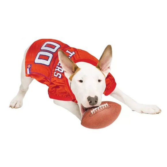 Orange Dog Football Jersey Clemson Tigers #00 Size Large Pets Sports Mesh Shirt - Picture 7 of 7